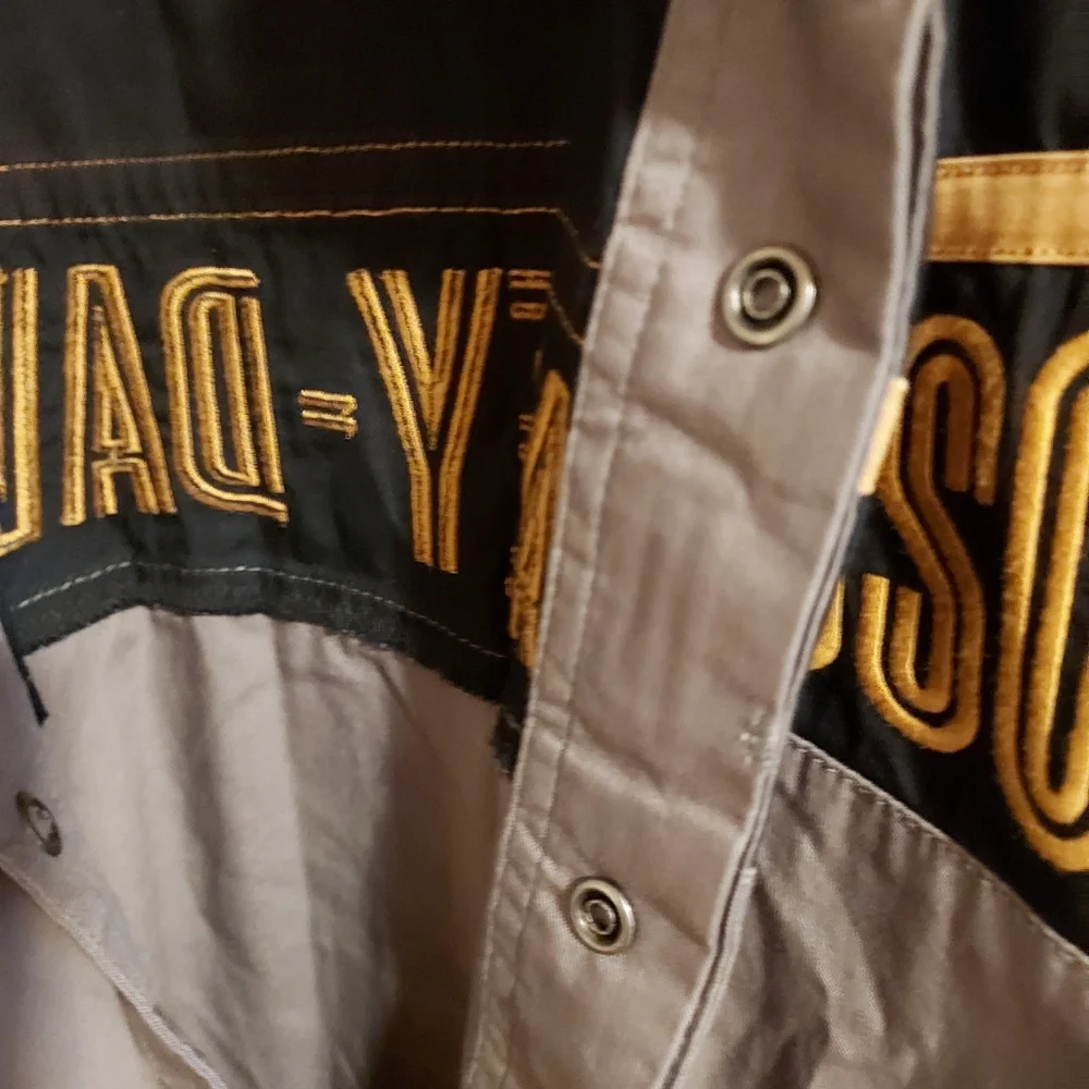 Harley-Davidson Shirt Men's Medium HDMC '03, Color: Black/Gray/Gold, RN# 103819. - Picture 5 of 13